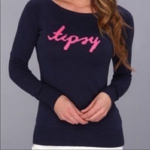 Lily Pulitzer Tipsy Navy Sweater